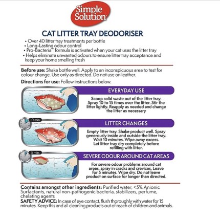 Simple Solution Cat Litter Odour Eliminator Spray information